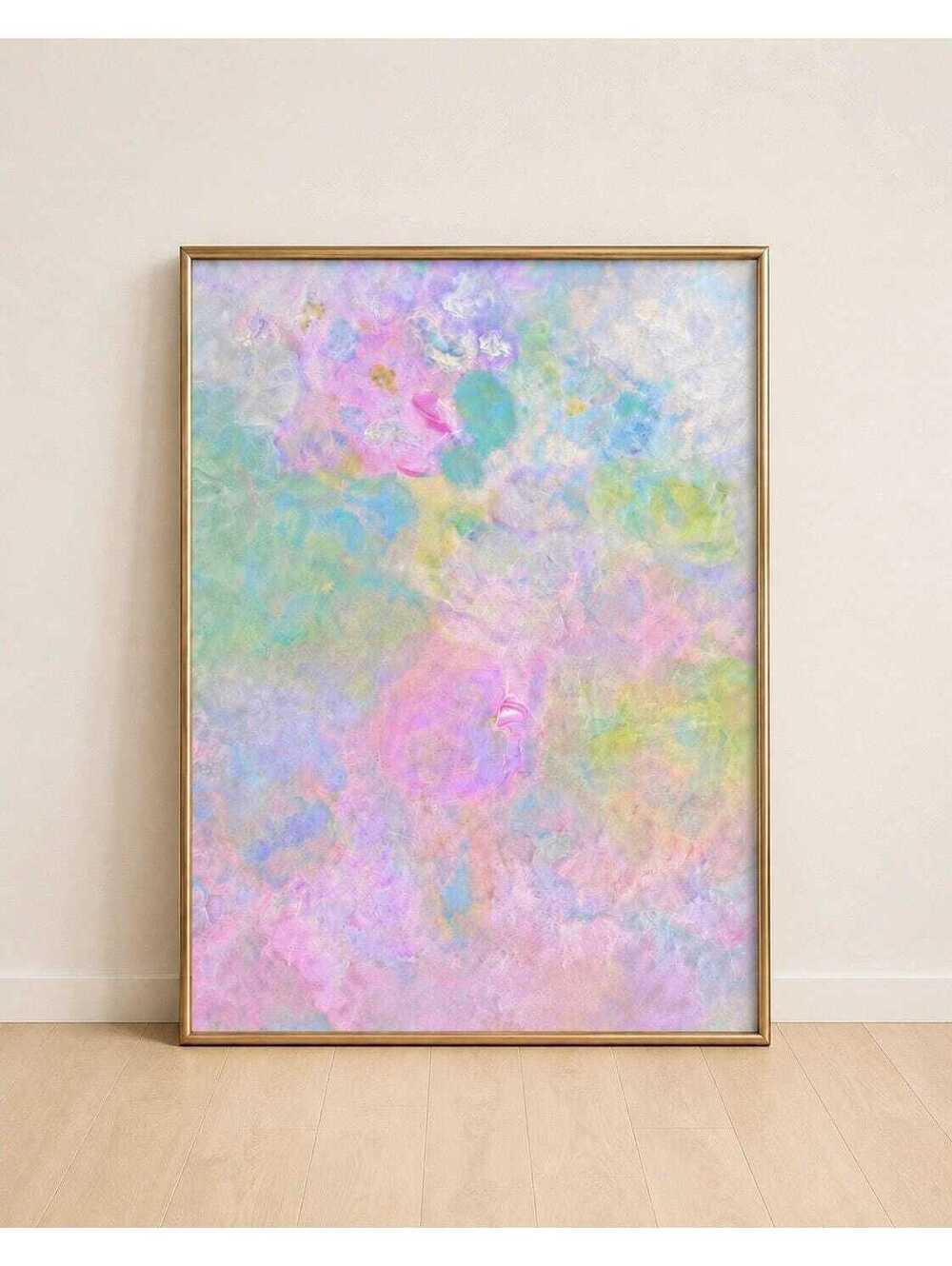 Pastel Abstract Art Print, Colorful Wall Art, 8x10 | Sea Glass